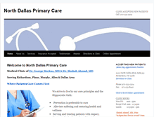 Tablet Screenshot of northdallasprimarycare.com